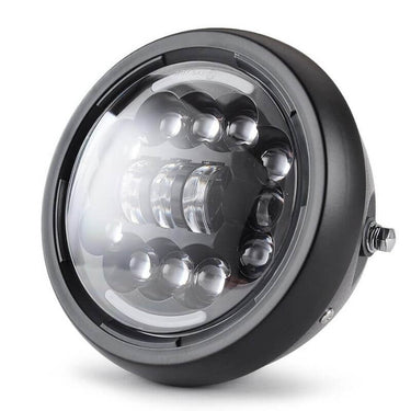 Phare moto led café racer vintage - moto-scrambler